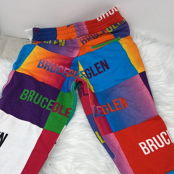 BRUCE GLEN BIG LOGO CROP JOGGERS SIZE 7 Measure 12” Waist X 19” inseam - Picture 7 of 9